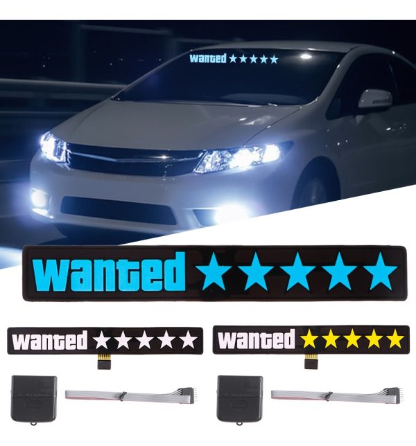 Sticker Pegatina Led Tuning Wanted Etc.. Mi Tienda Uy - Imagen 21