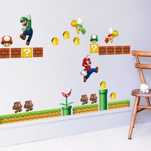 Vinilo Stiker Decoración Niños Mario Bros Dormitorios Etc. - Imagen 4