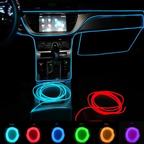 Tira Led Para Tablero De Auto Camionetas Tuning Conector Usb - Imagen 11