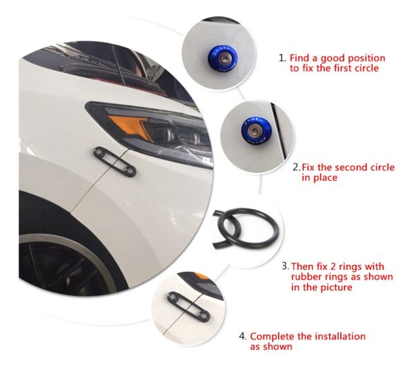 Ganchos Sujeta Puntas Paragolpes Tuning Goma - Imagen 52