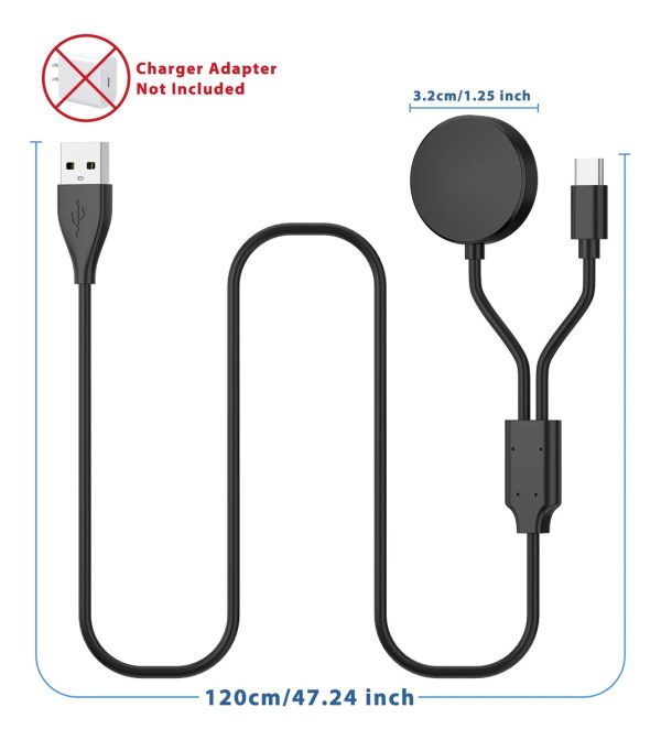 Cable Para Cargador Compatible Con Samsung Watch 2 Salidas - Imagen 5