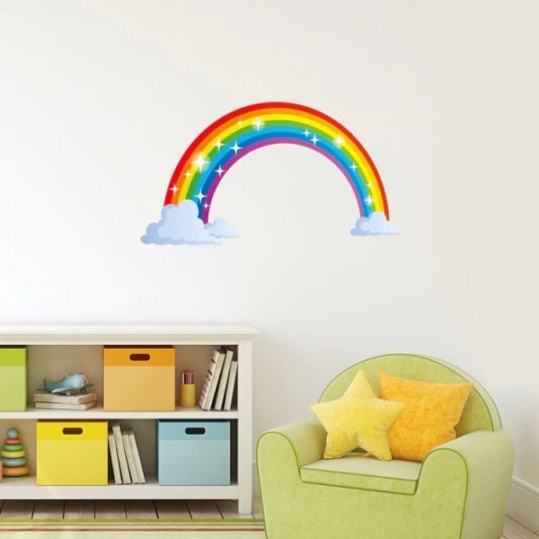 Arcoiris 70 Cm. Decoración Cuarto Infantil Pegotines Niño - Imagen 5