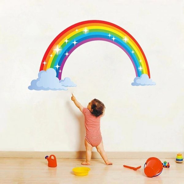 Arcoiris 70 Cm. Decoración Cuarto Infantil Pegotines Niño - Imagen 6