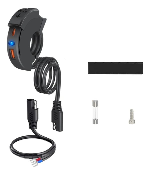 Cargador Para Motos De Carga Rapida Usb-c Y Usb-a - Imagen 2