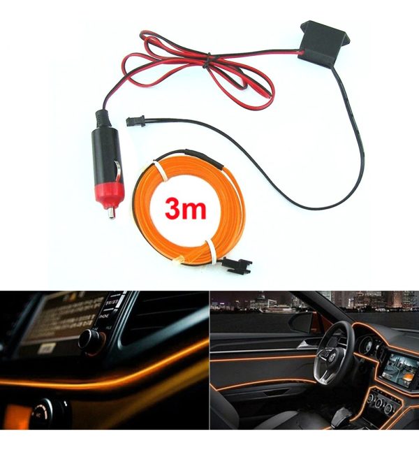 Tira Led Para Tablero De Auto Camionetas Tuning Conector Usb - Imagen 6