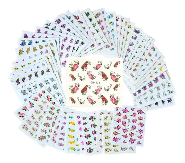 1000 Stikers Para Uñas Diseños Variados Muy Lindas - Imagen 3