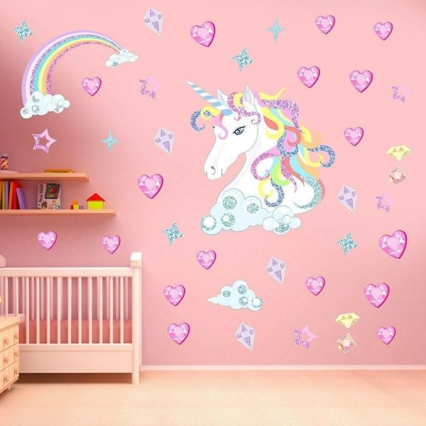 Unicornio En Vinilo Para Pared Decoración - Imagen 2