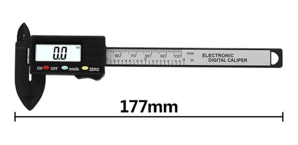 Calibre Digital De 110 Mm Fibra De Carbono Incluye Pila!!! - Imagen 3