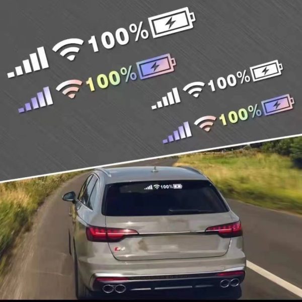 Sticker Para Auto Wifi 5g Reflectivo Pegotin - Imagen 8