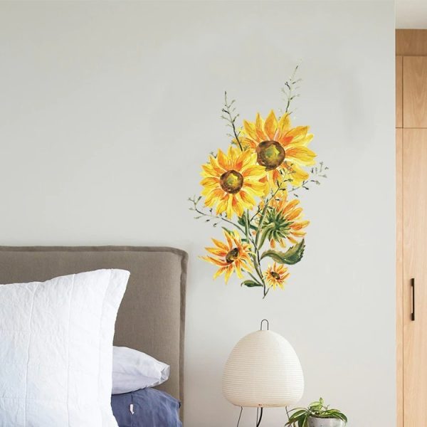 Stiker Girasoles Decoración Muy Lindos!! - Imagen 4