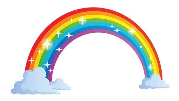 Arcoiris 70 Cm. Decoración Cuarto Infantil Pegotines Niño