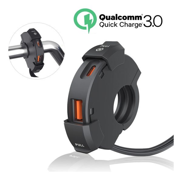 Cargador Rapido Para Motos Usb-a Y Usb-c - Imagen 2