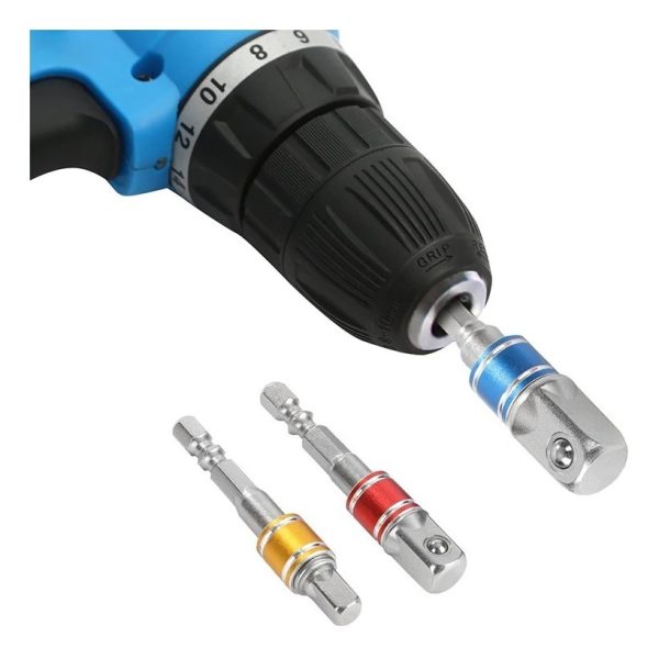 Adaptador De Dados Para Taladro Atornilladora 1/4, 3/8y 1/2¨