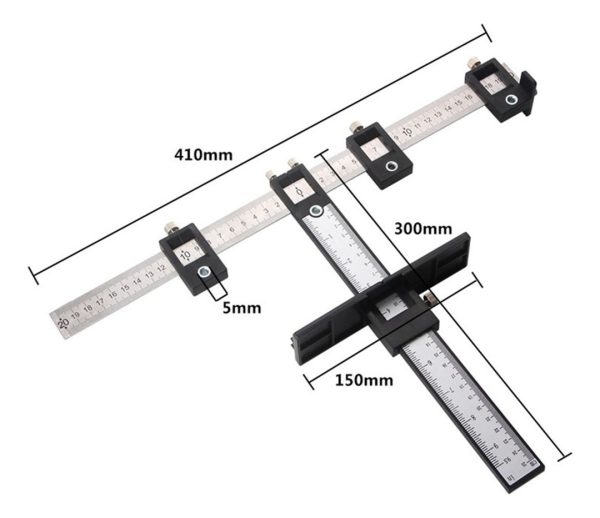 Regla Multifincion Ajustable De Aluminio Carpinteria Etc.. - Imagen 4