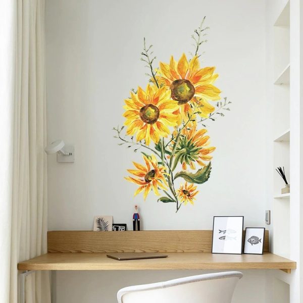 Stiker Girasoles Decoración Muy Lindos!! - Imagen 2