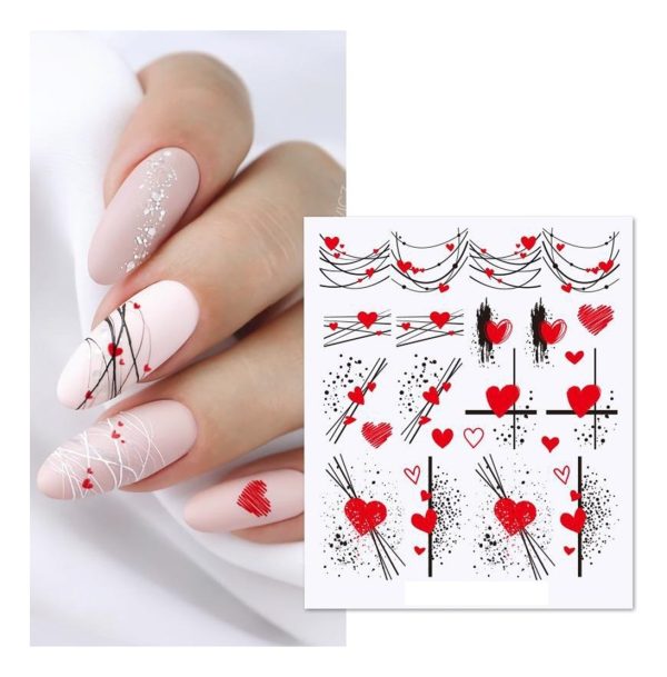 Stikers (tatoo) Para Uñas Diseños Variados Muy Lindas - Imagen 2