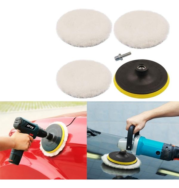 Kit De 3 Almohadillas Para Pulido De Autos De 8 Centimetros - Imagen 3