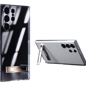 Protector De Silicona Transparente Con Pie Samsung S23 Ultra