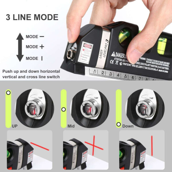 Cinta Metrica Con Nivel Laser Mi Tienda Uy - Imagen 12