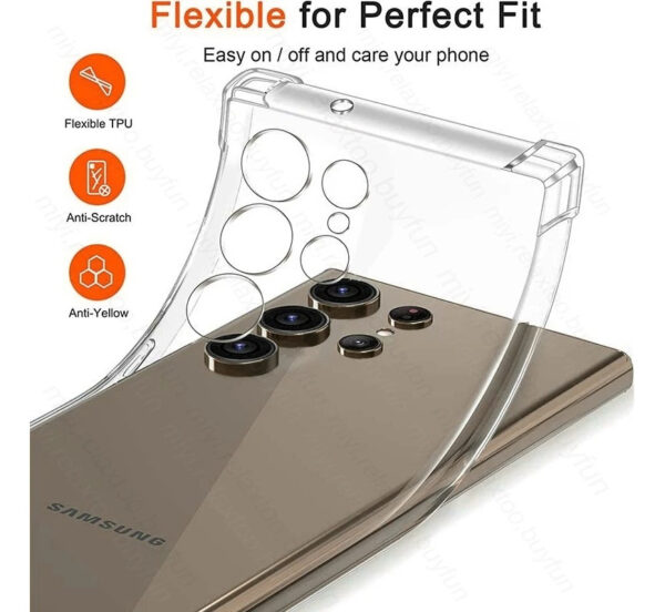 Protector Transparente Compatible Con Samsung S24 Ultra - Imagen 4