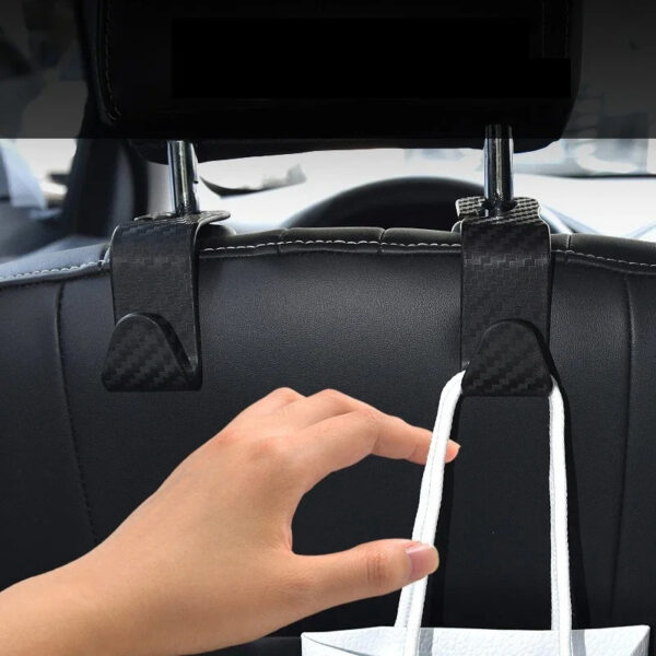 4 Ganchos De Apoya Cabeza Para Colgar Bolsas Ropa Etc.. - Imagen 3