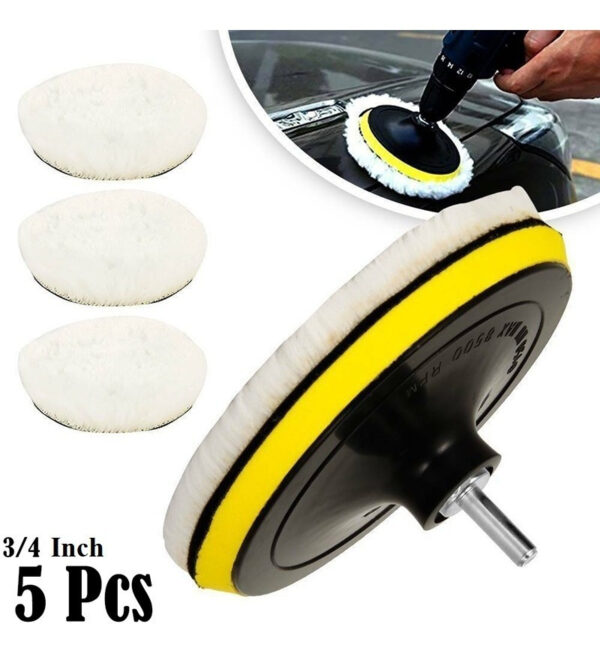 Kit De 3 Almohadillas Para Pulido De Autos De 12 Centímetros - Imagen 11