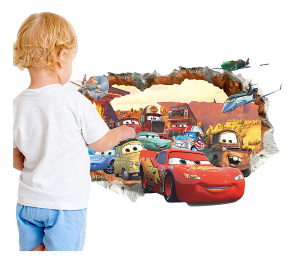 Stiker Cars, Decoración Dormitorio Bebe Niños Hermoso!! - Imagen 5