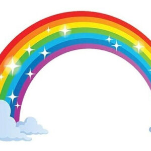 Arcoiris 70 Cm.  Decoración Cuarto Infantil Pegotines Niño