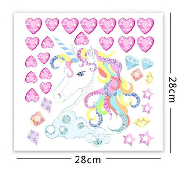Unicornio En Vinilo Para Pared Decoración - Imagen 4