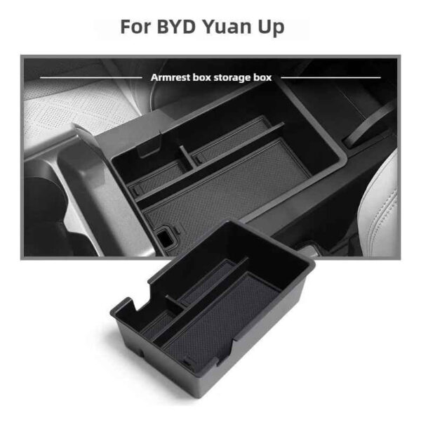 Bandeja Con Particiones Para Apoya Brazo Byd Yuan Pro Beige - Imagen 4