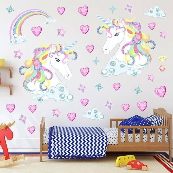 Unicornio En Vinilo Para Pared Decoración - Imagen 6