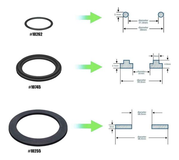 Arandela De Goma Para Piscina 2 Piezas - Imagen 2