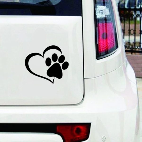Vinilo Tuning Autos Ploter Calco Huella Perrito - Imagen 6
