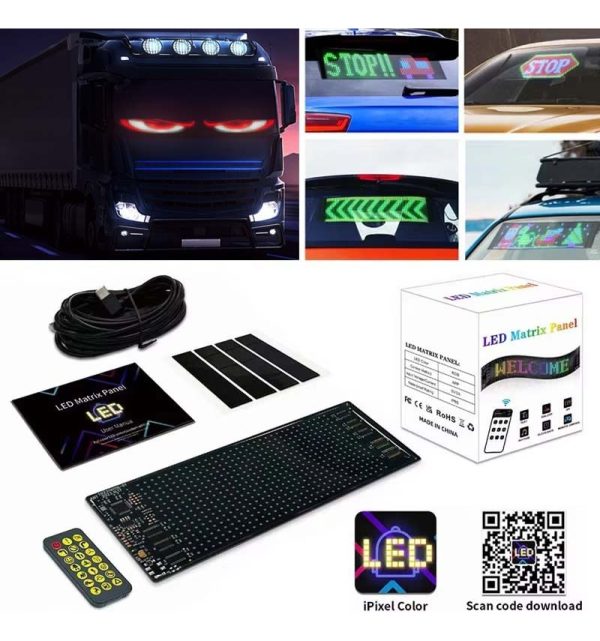 Panel Led Flexible Para Autos 28x10cm - Imagen 2