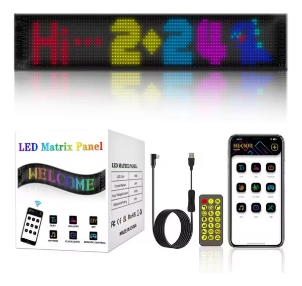 Panel Led Flexible Para Autos 13x7cm