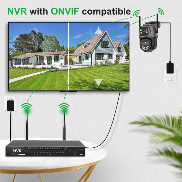 Camara De Seguridad Móvil 360 Grados Doble Con Wifi - Imagen 7