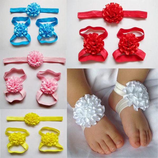 Sandalias Y Diadema Para Recién Nacidas Hermosas!!! - Imagen 6