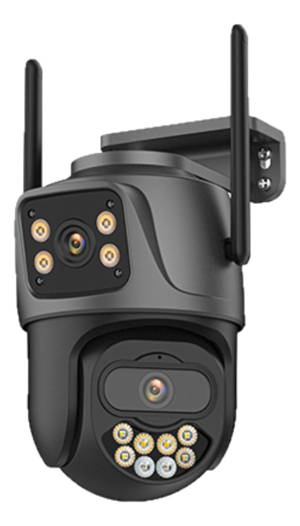 Camara De Seguridad Móvil 360 Grados Doble Con Wifi