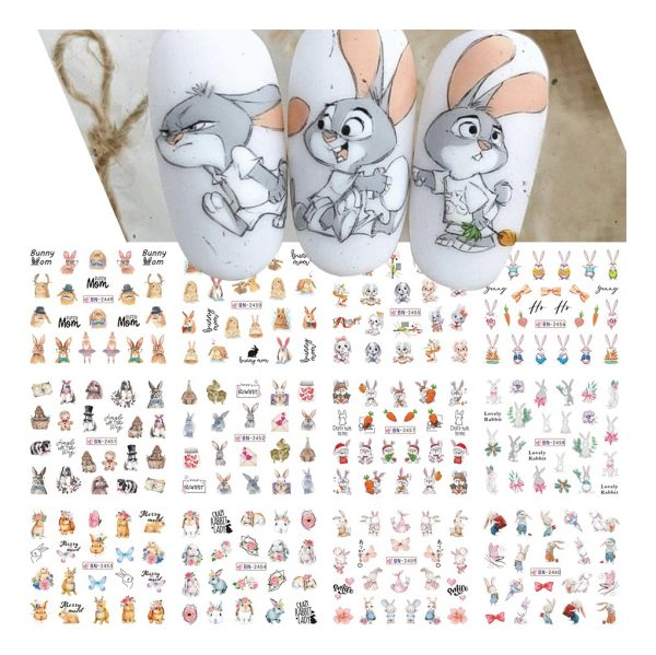 Stikers Tatoo Para Uñas Diseños Variados Muy Lindas - Imagen 18
