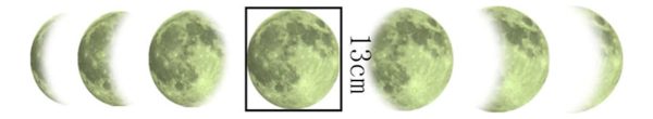 Luna 3d En Vinilo Para Pared Decoración (fotoluminiscente) - Imagen 4