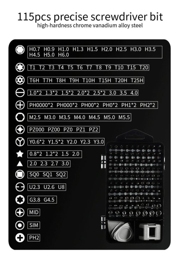 Kit De Reparación Celulares 115 Piezas El Mas Completo!!! - Imagen 6