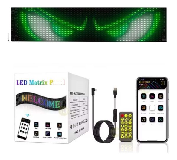 Panel Led Flexible Para Autos 52x12cm