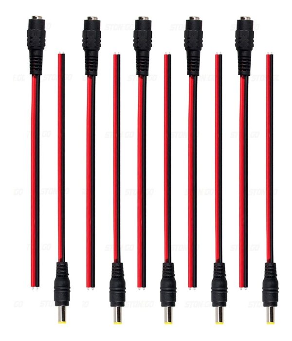 Pack De 5 Pares Conectores Macho Hembra 12 Volt 22awg