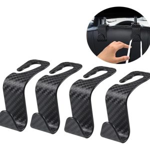 4 Ganchos De Apoya Cabeza Para Colgar Bolsas Ropa Etc..