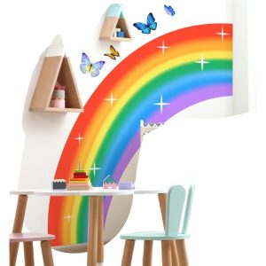 Arcoiris Y Mariposas En Gran Tamaño, Decoracion Niños Etc...