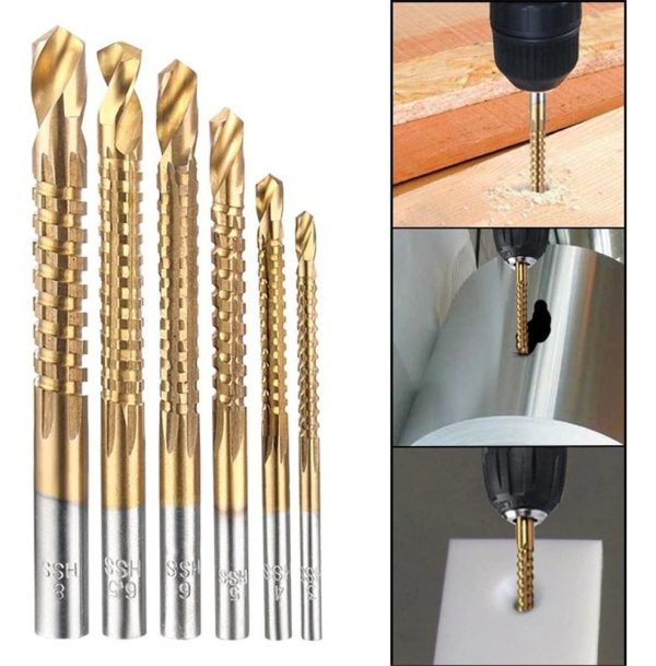 Brocas De Cobalto Para Ranurado De Metal, Madera Etc..set X6