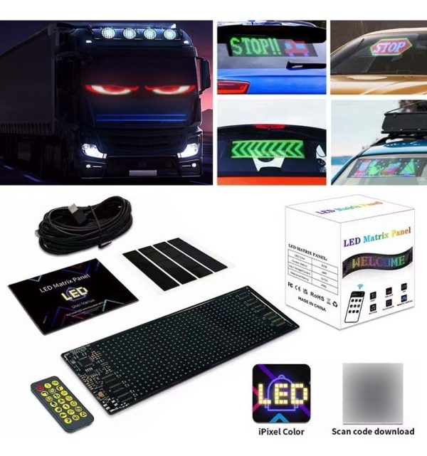 Panel Led Flexible Para Autos 28x10cm - Imagen 2