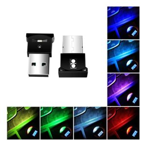 Luz Led Usb Para Auto (interior) Cambia De Colores