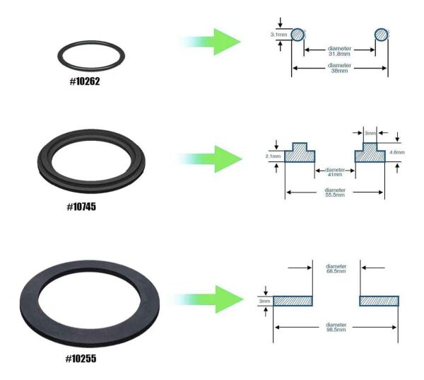 Arandela De Goma Para Piscina 2 Piezas - Imagen 2