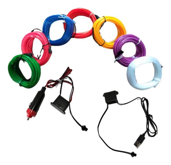 Tira Led Para Tablero De Auto Camionetas Tuning Conector Usb - Imagen 15
